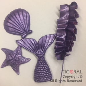 ADOR SET SIRENA VIOLETA A. PORC FRIA x 1